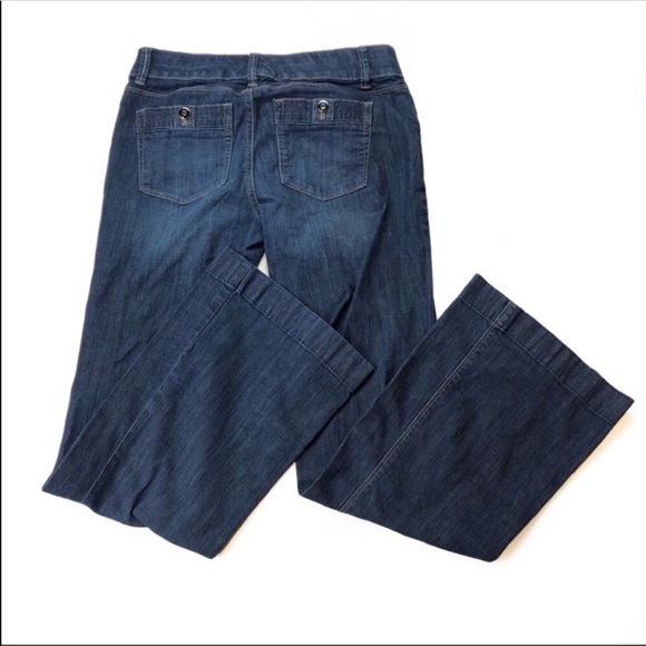 White House Black Market Blanc Trouser Leg Denim - Picture 2 of 8